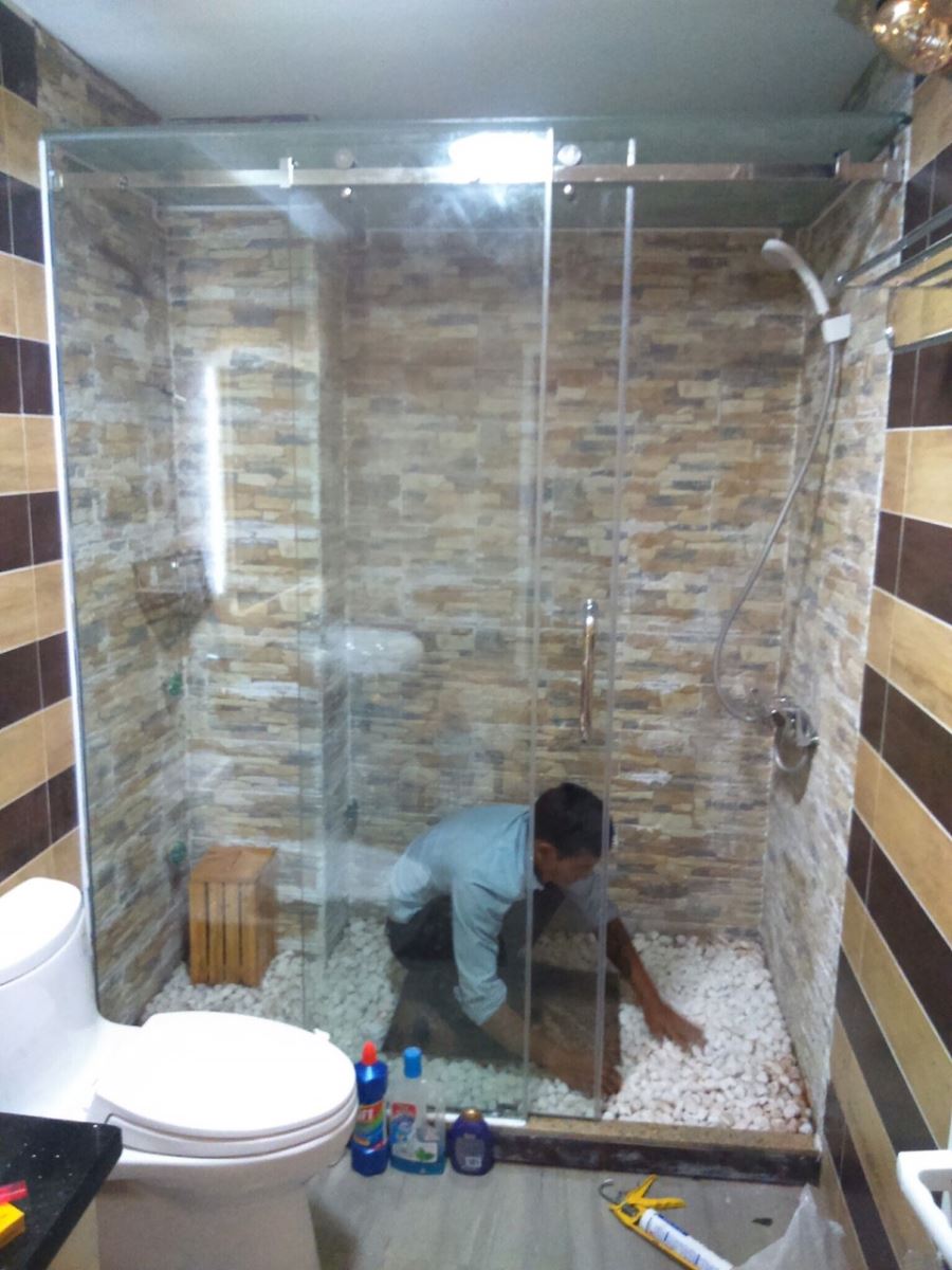 Quy trình thi công vách tắm kính, cabin kính phòng tắm tại Hải Phòng tiêu chuẩn an toàn - Ảnh 5